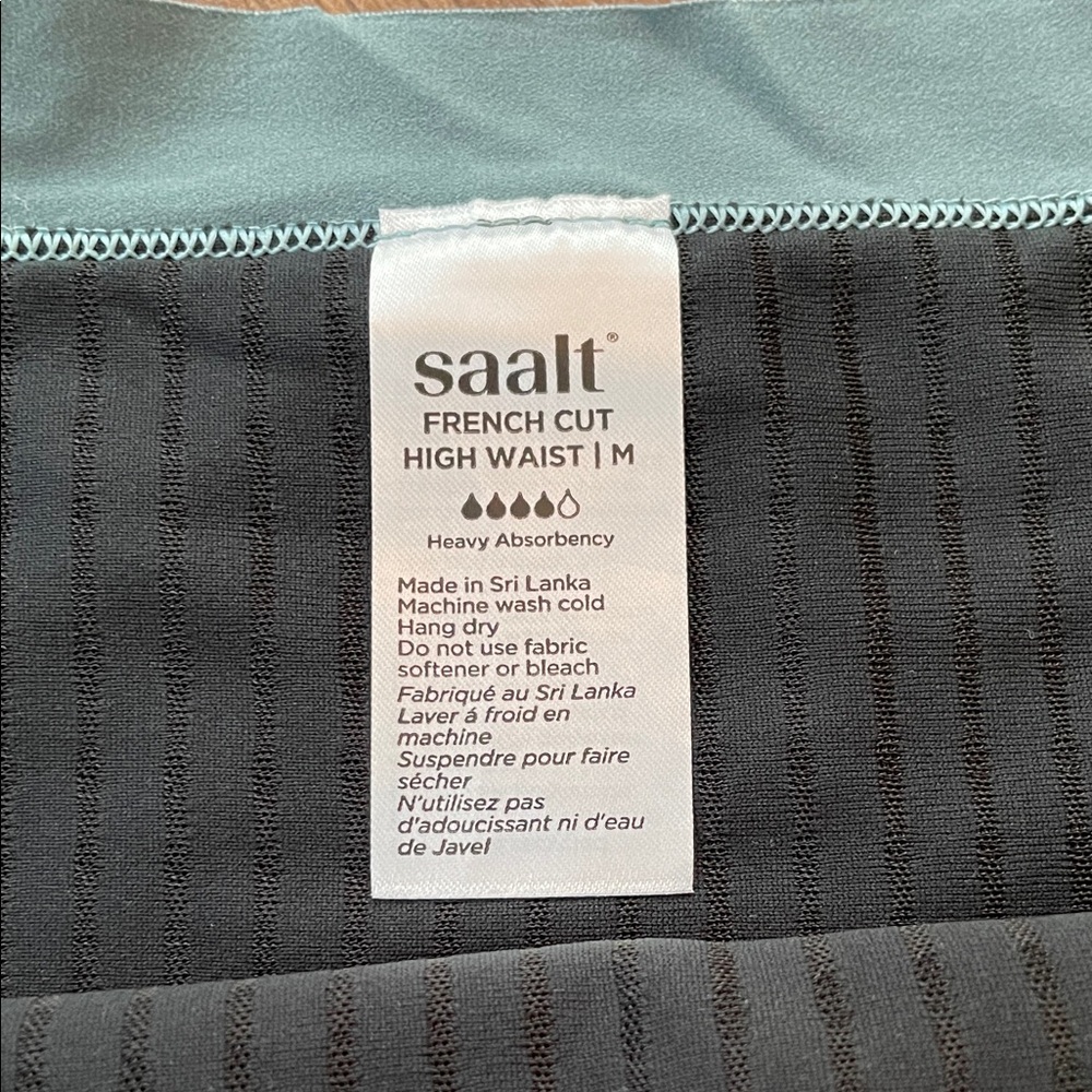 Saalt leakproof french cut high waist full gusset, medium - Picture 2 of 11